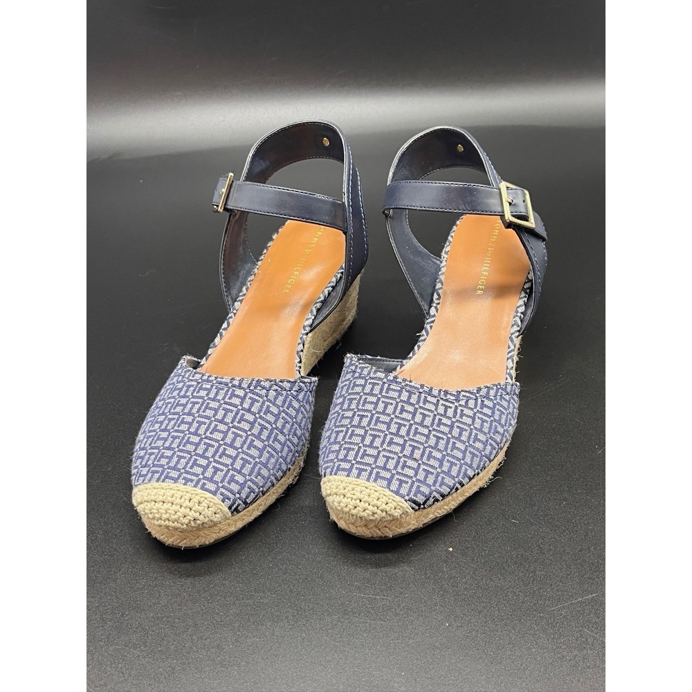 Tommy Hilfiger Women's Size 11M Nilsa Espadrille Wedge Heel Beach Old Money